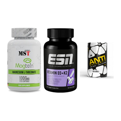 Ausdauer-Set: MST Magnesium + ESN Vitamin D3 + FA Nutrition – alle enthaltenen Artikel