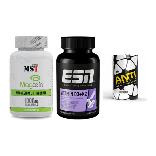 Ausdauer-Set: MST Magnesium + ESN Vitamin D3 + FA Nutrition – alle enthaltenen Artikel