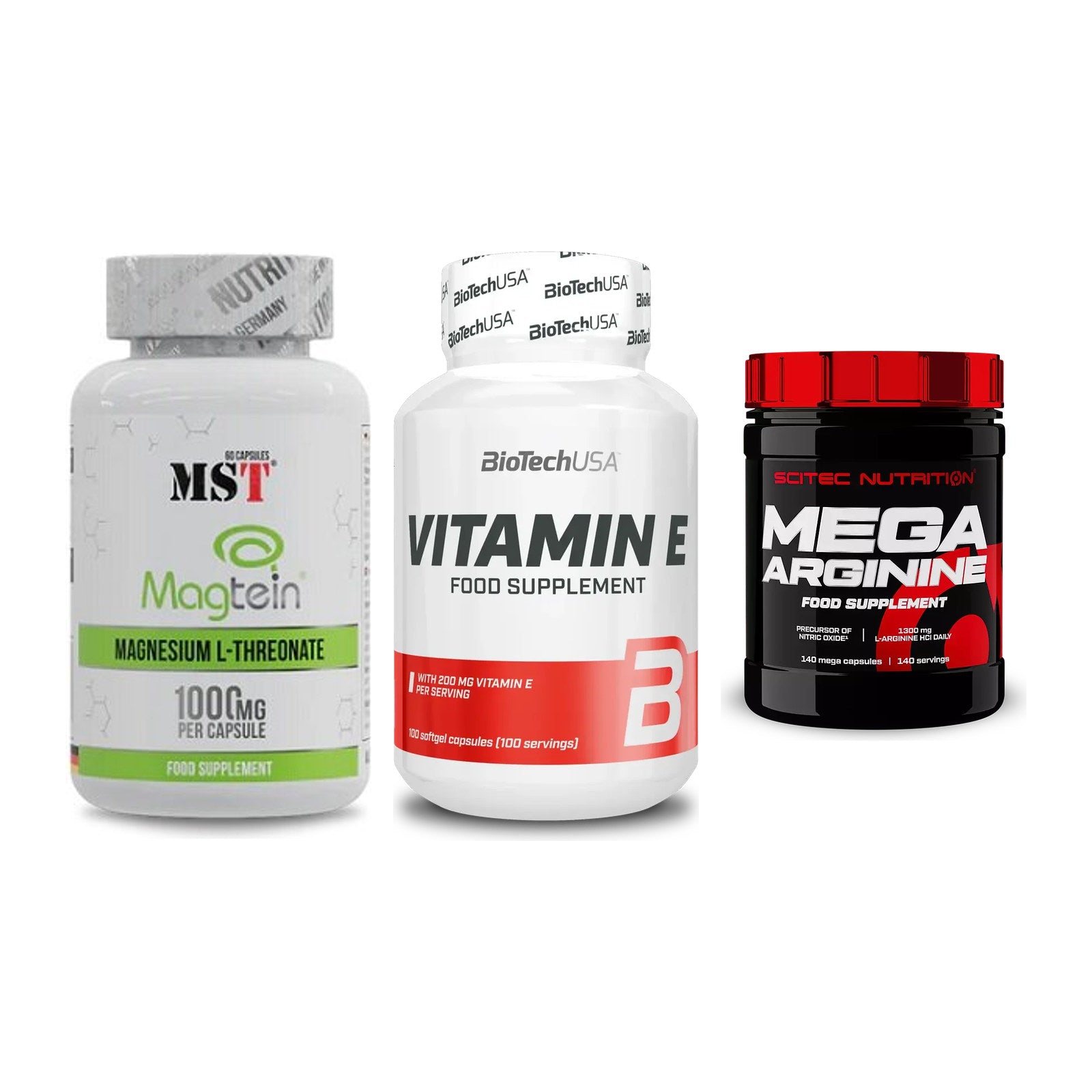 Ausdauer-Set: MST Magnesium + BioTech Vitamin + Scitec Mega – alle enthaltenen Artikel