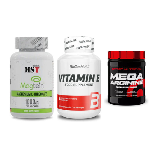 Ausdauer-Set: MST Magnesium + BioTech Vitamin + Scitec Mega – alle enthaltenen Artikel