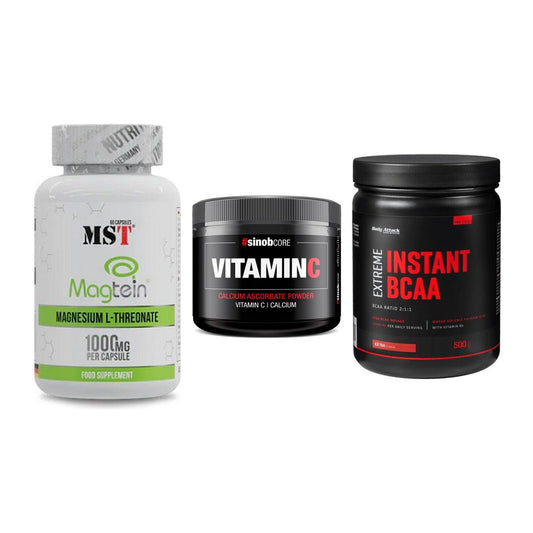 Ausdauer-Set: MST Magnesium + Sinob Vitamin C + Body Attack – alle enthaltenen Artikel