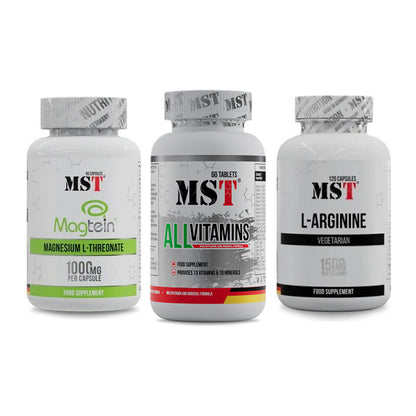 Ausdauer-Set: MST Magnesium + MST All Vitamins + MST L-Arginine – alle enthaltenen Artikel