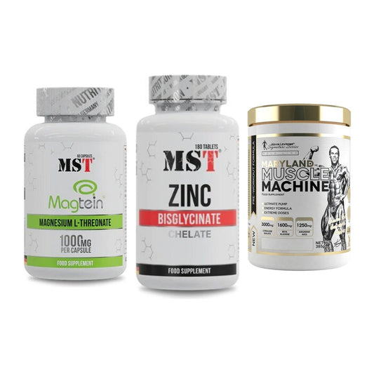 Ausdauer-Set: MST Magnesium + MST Zinc Chelate + Kevin Levrone – alle enthaltenen Artikel