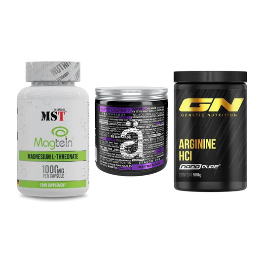 Ausdauer-Set: MST Magnesium + Nanosupps Hype + GN Arginine HCL – alle enthaltenen Artikel