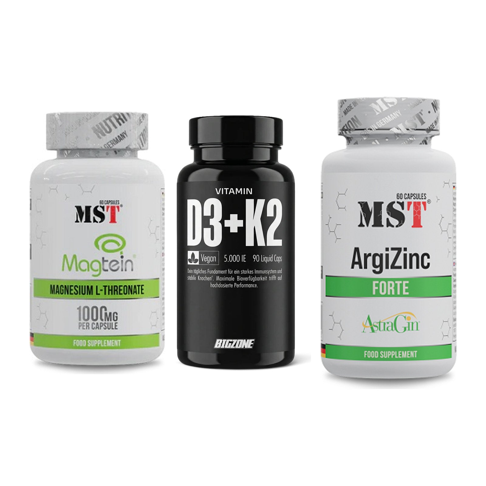 Ausdauer-Set: MST Magnesium + Big Zone Vitamin + MST ArgiZinc – alle enthaltenen Artikel