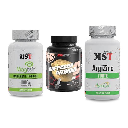 Ausdauer-Set: MST Magnesium + Big Zone Buffere + MST ArgiZinc – alle enthaltenen Artikel