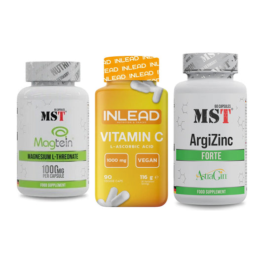 Ausdauer-Set: MST Magnesium + INLEAD Vitamin C + MST ArgiZinc – alle enthaltenen Artikel