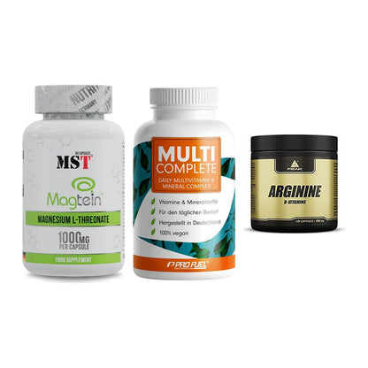 Ausdauer-Set: MST Magnesium + ProFuel MULTI + Peak Arginin – alle enthaltenen Artikel