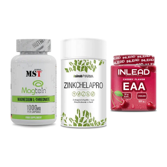 Ausdauer-Set: MST Magnesium + Sinob Zink + INLEAD EAA – alle enthaltenen Artikel