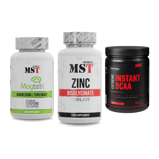 Ausdauer-Set: MST Magnesium + MST Zinc Chelate + Body Attack – alle enthaltenen Artikel