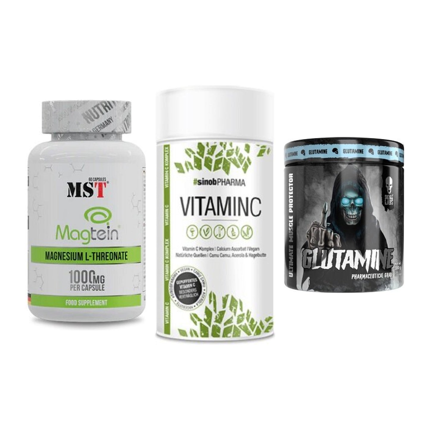 Ausdauer-Set: MST Magnesium + Sinob Vitamin C + Skull Labs – alle enthaltenen Artikel