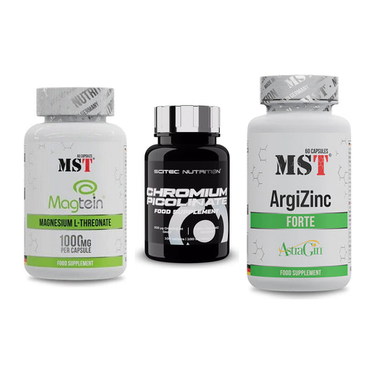 Ausdauer-Set: MST Magnesium + Scitec Chromium + MST ArgiZinc – alle enthaltenen Artikel