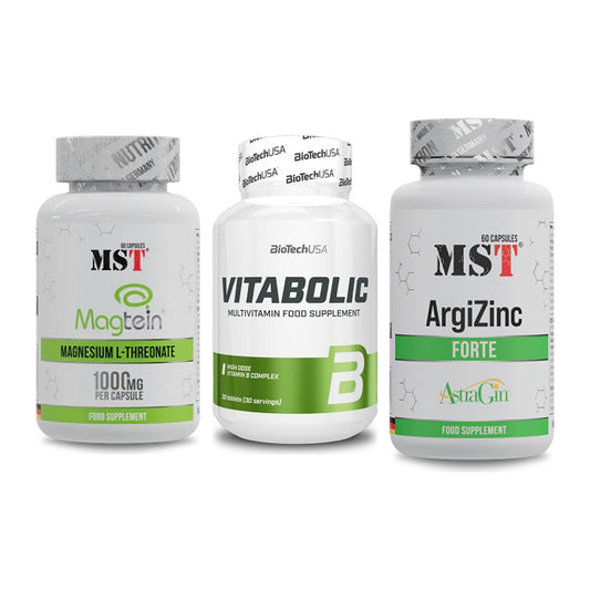 Ausdauer-Set: MST Magnesium + BioTech Vitaboli + MST ArgiZinc – alle enthaltenen Artikel