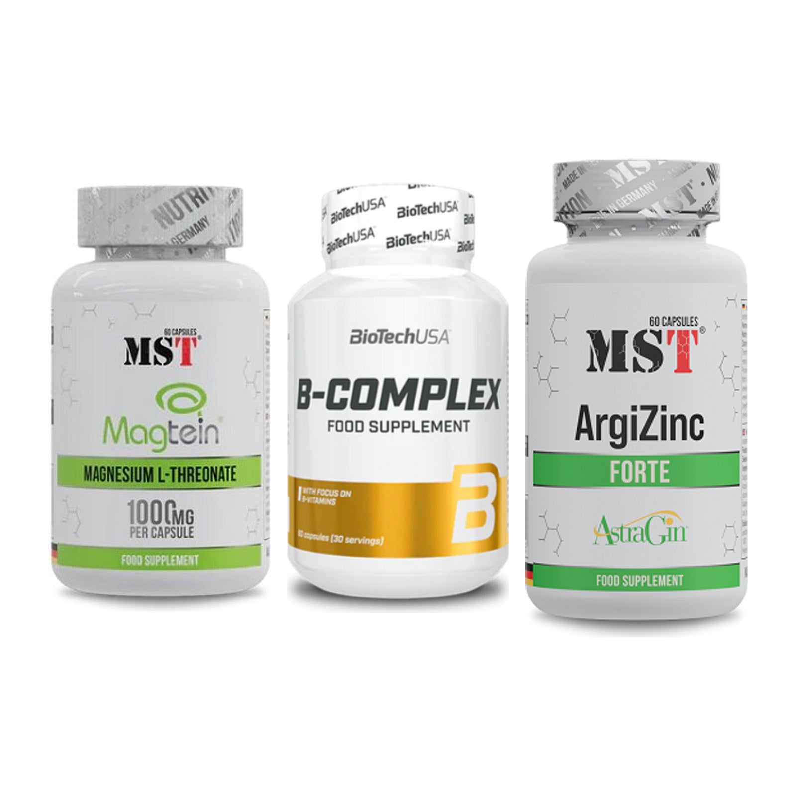 Ausdauer-Set: MST Magnesium + BioTech B + MST ArgiZinc – alle enthaltenen Artikel