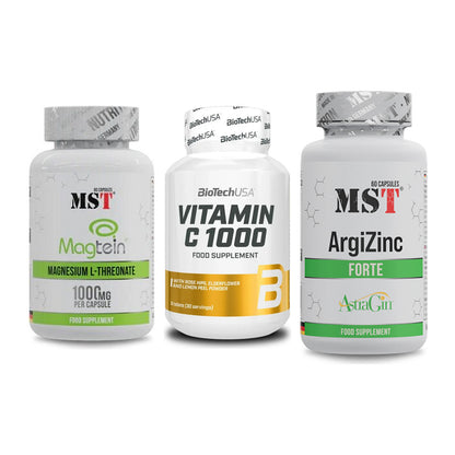 Ausdauer-Set: MST Magnesium + BioTech Vitamin + MST ArgiZinc – alle enthaltenen Artikel