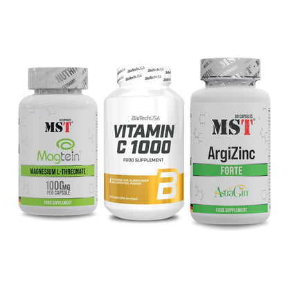 Ausdauer-Set: MST Magnesium + BioTech Vitamin + MST ArgiZinc – alle enthaltenen Artikel