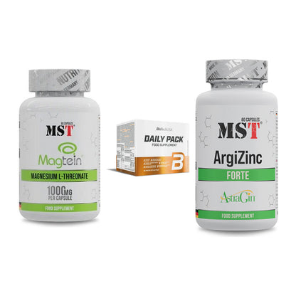 Ausdauer-Set: MST Magnesium + BioTech Daily + MST ArgiZinc – alle enthaltenen Artikel