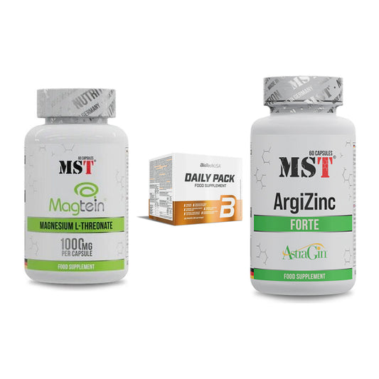Ausdauer-Set: MST Magnesium + BioTech Daily + MST ArgiZinc – alle enthaltenen Artikel