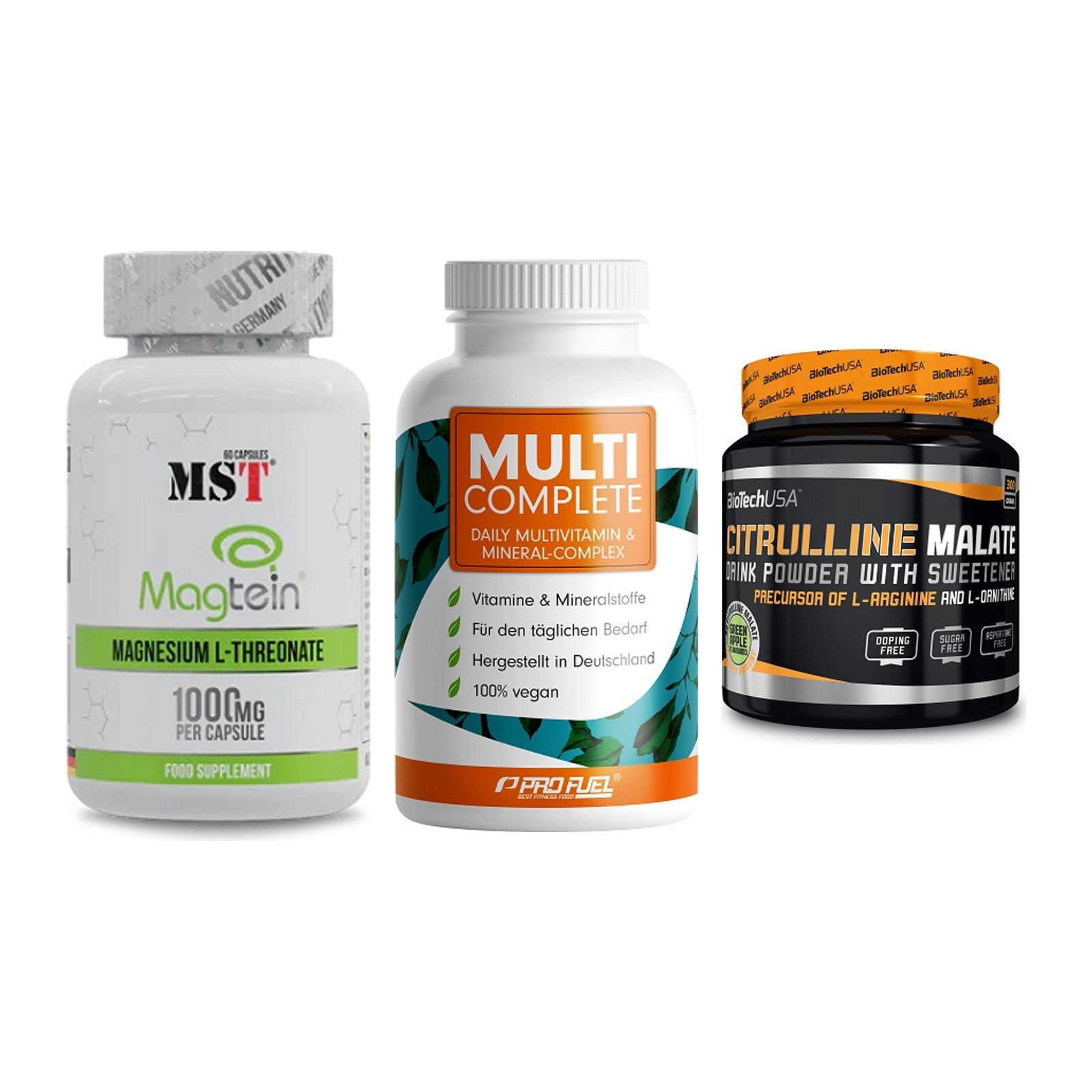 Ausdauer-Set: MST Magnesium + ProFuel MULTI + BioTech Citrulli – alle enthaltenen Artikel