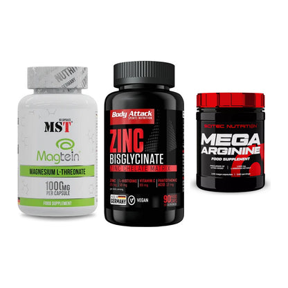 Ausdauer-Set: MST Magnesium + Body Attack Zink + Scitec Mega – alle enthaltenen Artikel