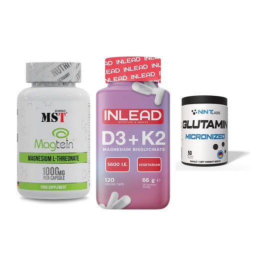 Ausdauer-Set: MST Magnesium + INLEAD Vitamin + NNT Glutamin – alle enthaltenen Artikel