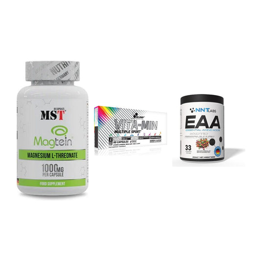 Ausdauer-Set: MST Magnesium + Olimp Vita-Min + NNT EAA 500g – alle enthaltenen Artikel