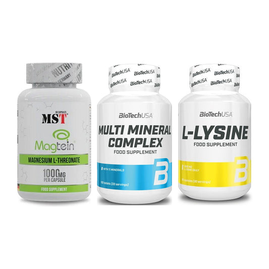 Ausdauer-Set: MST Magnesium + BioTech Multi + BioTech L-Lysine – alle enthaltenen Artikel