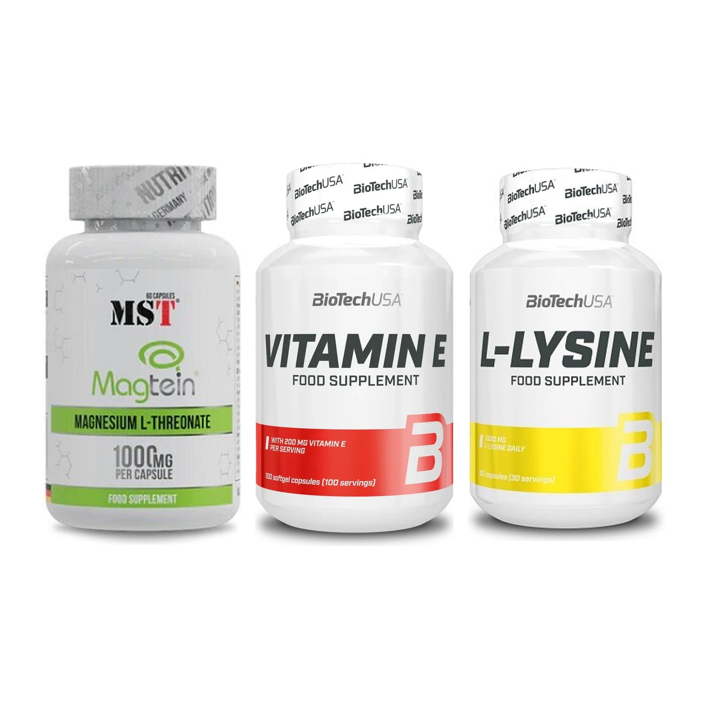 Ausdauer-Set: MST Magnesium + BioTech Vitamin + BioTech L-Lysine – alle enthaltenen Artikel