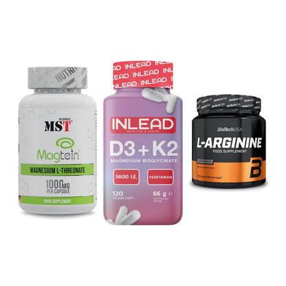 Ausdauer-Set: MST Magnesium + INLEAD Vitamin + BioTech L-Argini – alle enthaltenen Artikel