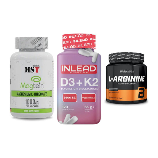 Ausdauer-Set: MST Magnesium + INLEAD Vitamin + BioTech L-Argini – alle enthaltenen Artikel