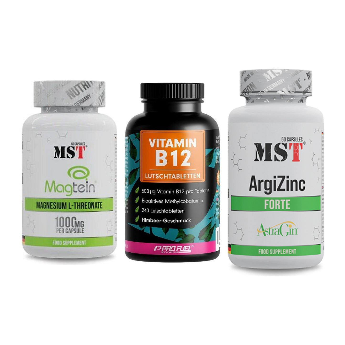 Ausdauer-Set: MST Magnesium + ProFuel Vitamin + MST ArgiZinc – alle enthaltenen Artikel