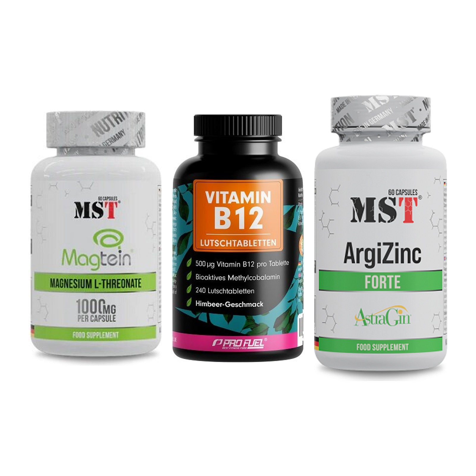 Ausdauer-Set: MST Magnesium + ProFuel Vitamin + MST ArgiZinc – alle enthaltenen Artikel
