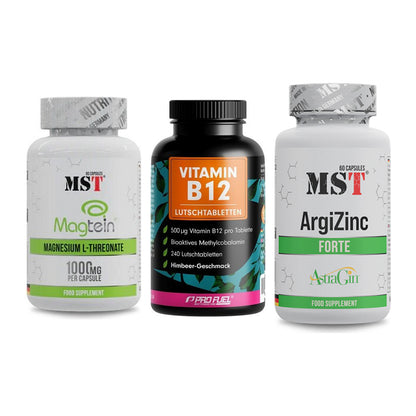 Ausdauer-Set: MST Magnesium + ProFuel Vitamin + MST ArgiZinc – alle enthaltenen Artikel