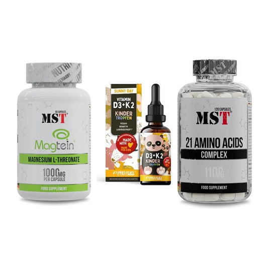 Ausdauer-Set: MST Magnesium + ProFuel VITAMIN + MST 21 Amino – alle enthaltenen Artikel