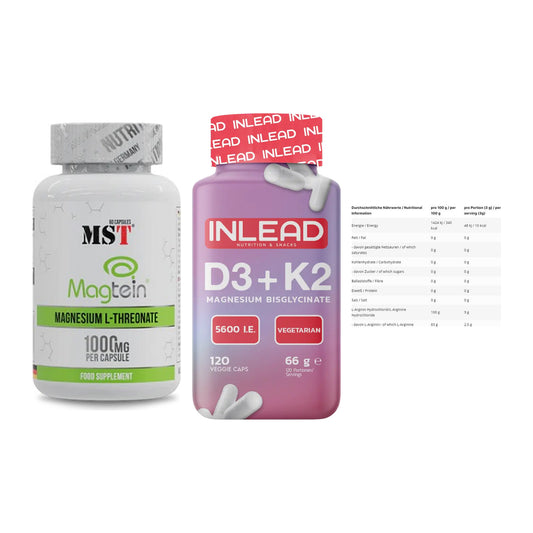 Ausdauer-Set: MST Magnesium + INLEAD Vitamin + INLEAD L-Arginin – alle enthaltenen Artikel