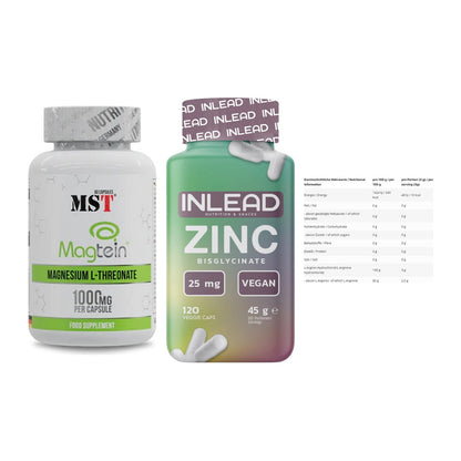 Ausdauer-Set: MST Magnesium + INLEAD Zink + INLEAD L-Arginin – alle enthaltenen Artikel