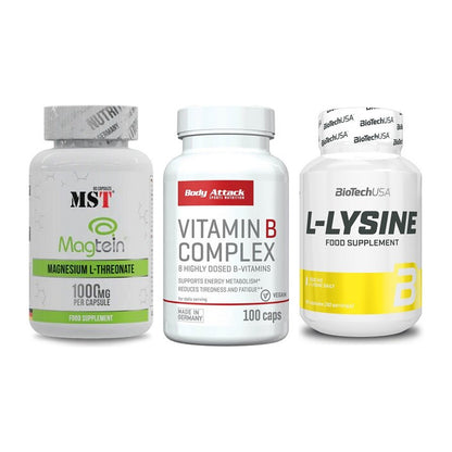 Ausdauer-Set: MST Magnesium + Body Attack + BioTech L-Lysine – alle enthaltenen Artikel