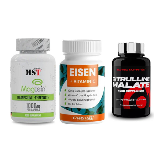 Ausdauer-Set: MST Magnesium + ProFuel EISEN + Scitec Citrullin – alle enthaltenen Artikel