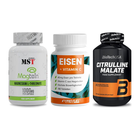 Ausdauer-Set: MST Magnesium + ProFuel EISEN + BioTech Citrulli – alle enthaltenen Artikel