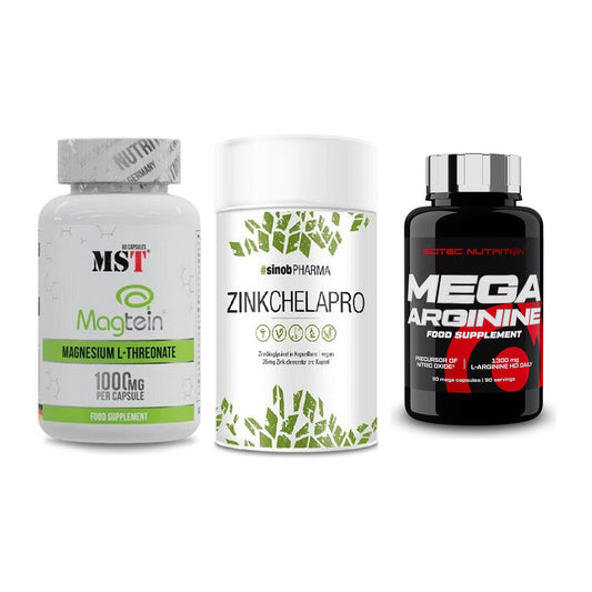 Ausdauer-Set: MST Magnesium + Sinob Zink + Scitec Mega – alle enthaltenen Artikel