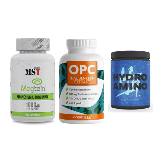 Ausdauer-Set: MST Magnesium + ProFuel OPC + Nanosupps Hydro – alle enthaltenen Artikel