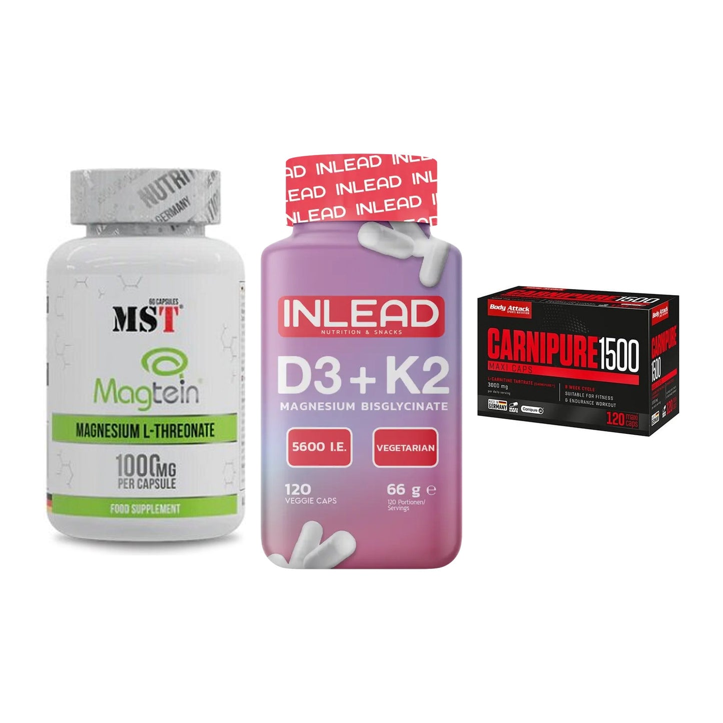 Ausdauer-Set: MST Magnesium + INLEAD Vitamin + Body Attack – alle enthaltenen Artikel