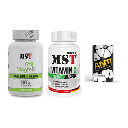 Ausdauer-Set: MST Magnesium + MST Vitamin C + FA Nutrition – alle enthaltenen Artikel