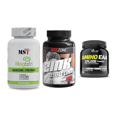 Ausdauer-Set: MST Magnesium + Big Zone Zink + Olimp Amino EAA – alle enthaltenen Artikel
