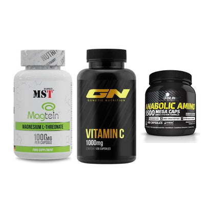 Ausdauer-Set: MST Magnesium + GN Vitamin C + Olimp Anabolic – alle enthaltenen Artikel