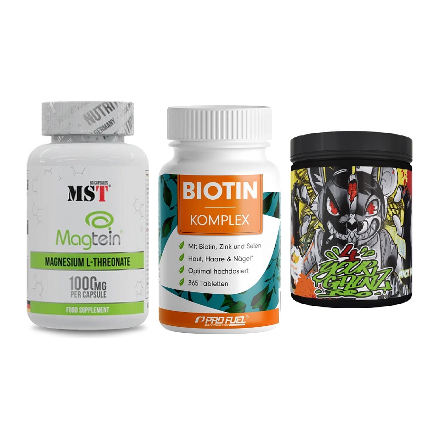 Ausdauer-Set: MST Magnesium + ProFuel BIOTIN + BPS-Pharma EAA´s – alle enthaltenen Artikel