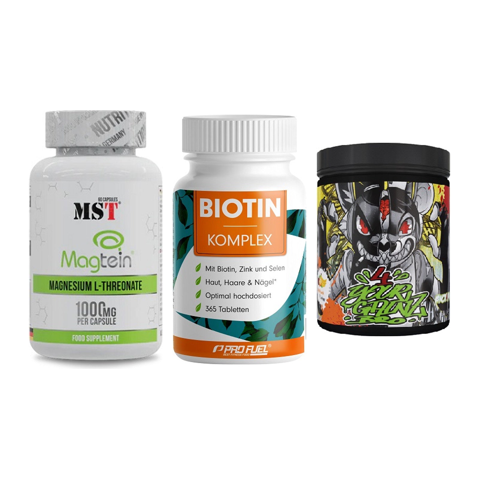 Ausdauer-Set: MST Magnesium + ProFuel BIOTIN + BPS-Pharma EAA´s – alle enthaltenen Artikel