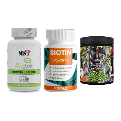 Ausdauer-Set: MST Magnesium + ProFuel BIOTIN + BPS-Pharma EAA´s – alle enthaltenen Artikel