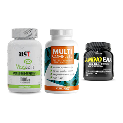 Ausdauer-Set: MST Magnesium + ProFuel MULTI + Olimp Amino EAA – alle enthaltenen Artikel