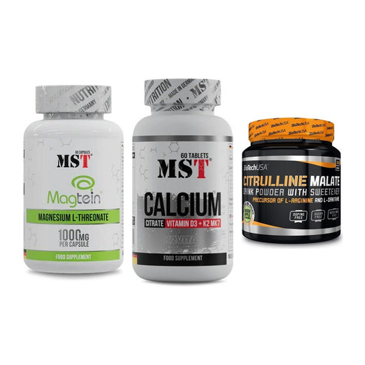 Ausdauer-Set: MST Magnesium + MST Calcium + BioTech Citrulli – alle enthaltenen Artikel